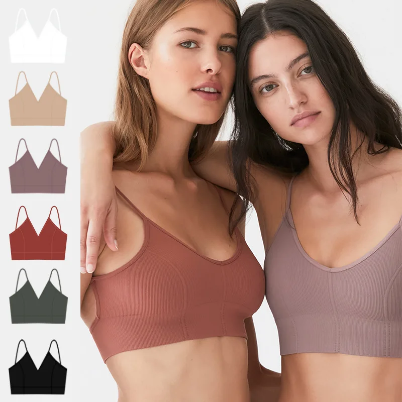 

Бесшовный Бюстгальтер с низкой спинкой, высококачественный укороченный топ, женский бюстгальтер без подкладки с открытой спиной, U-образны...