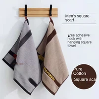 face towel mens high end adult square towel hand towel hanging square square small towel absorbs water without shedding hair