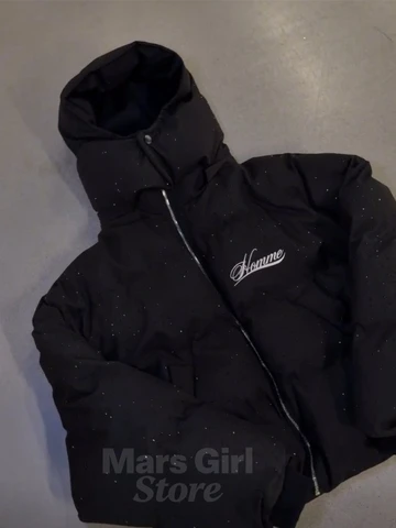 Женские зимние парки Y2K  из хлопка и полиэстера