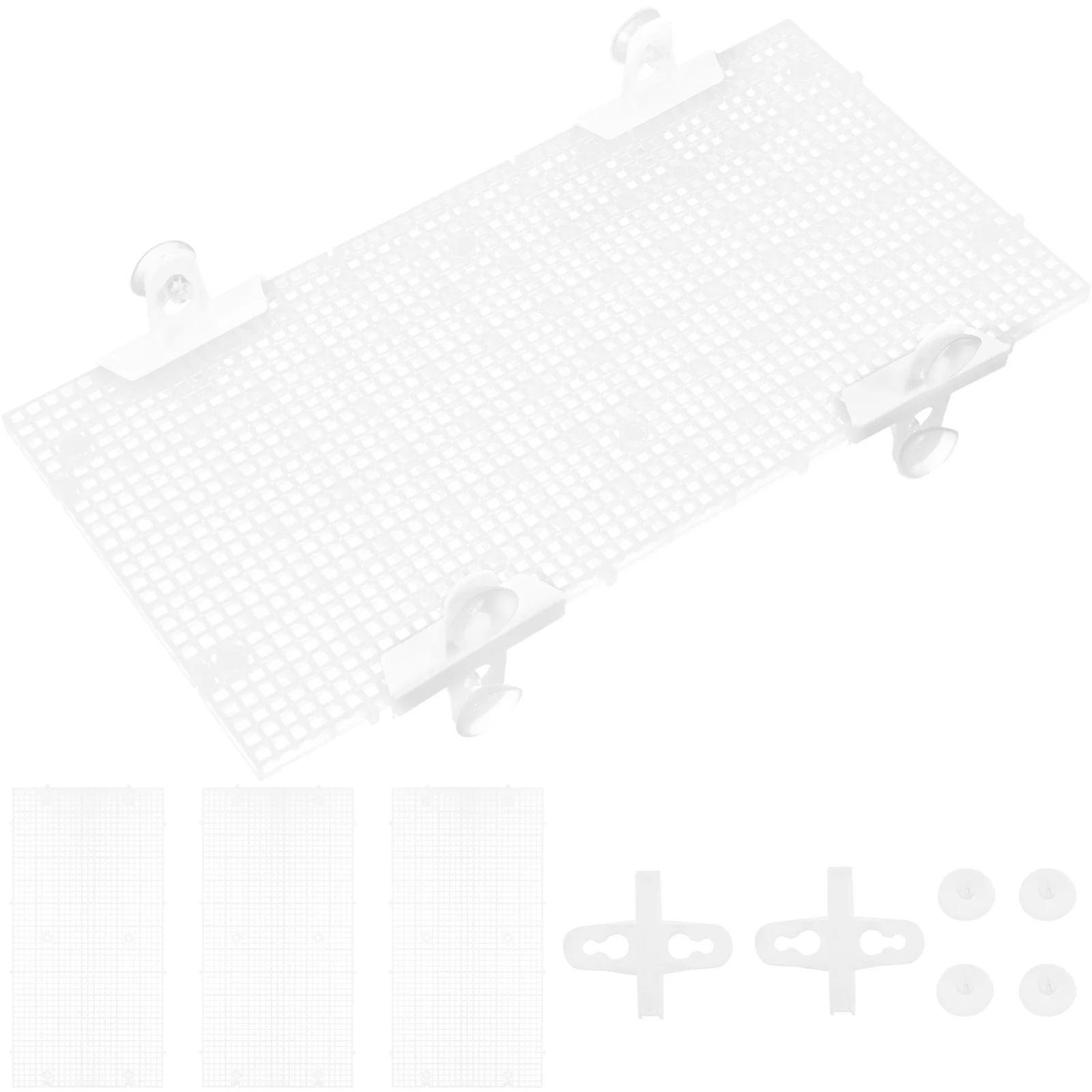 

4pcs Aquarium Separator Aquarium Divider Fish Tank Grid Divider for Mixed Breeding (Suction Cup Included)