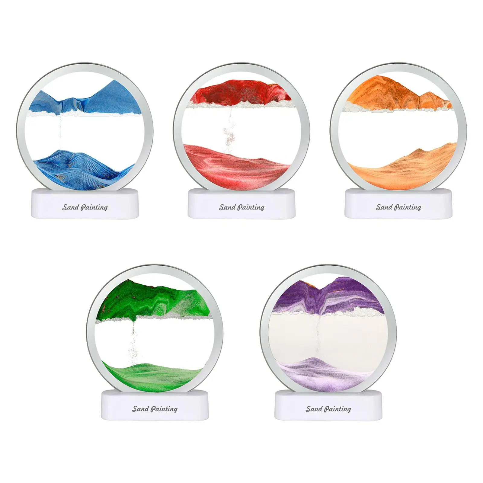 

Движущийся песок, искусство, Ночной светильник, 3D динамический песок, живопись, настольная лампа для спальни, гостиной, домашний декор