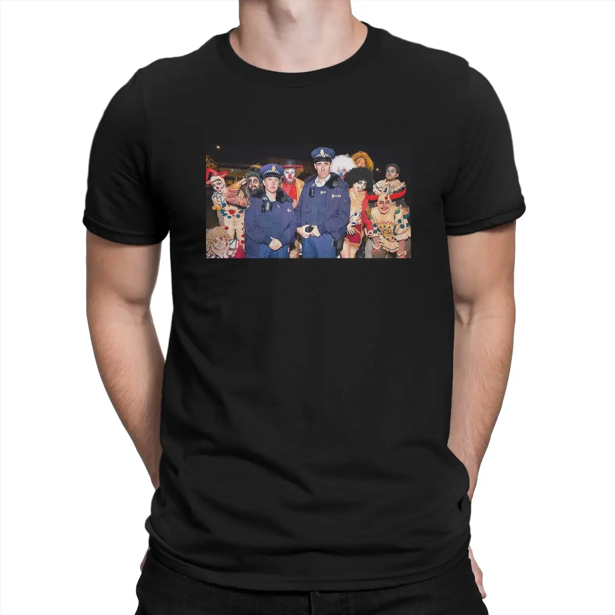 

Cops and Clowns Unique TShirt Wellington Paranormal Horror TV Series Leisure T Shirt Summer T-shirt For Adult