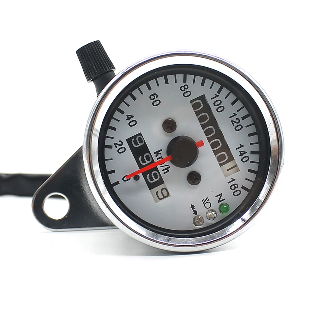 

WUPP мотоциклетный счетчик Спидометр Одометр указатель поворота фара ЖК-экран индикатор винтажный аксессуар из алюминиевого сплава