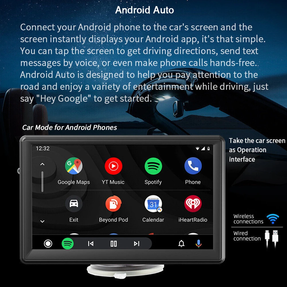 7-дюймовый авто радио стерео Bluetooth-совместимый автомобильный с сенсорным экраном