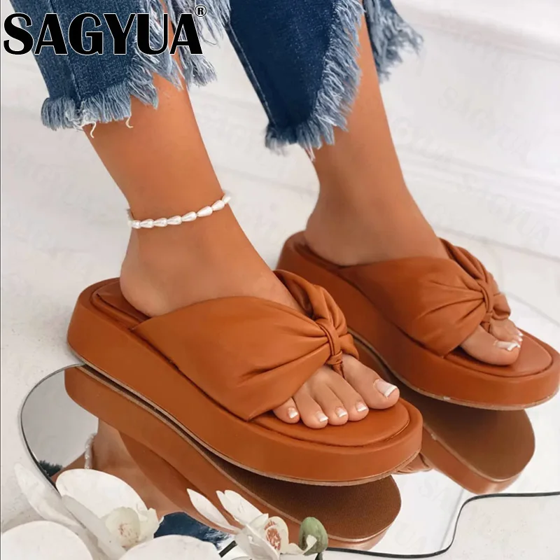

Wedges Clip Toe Sandals 2022 Summer New Women Flip Flops Rome Slippers Sport Platform Slingback Shoes Beach Open Toe Lady Slides