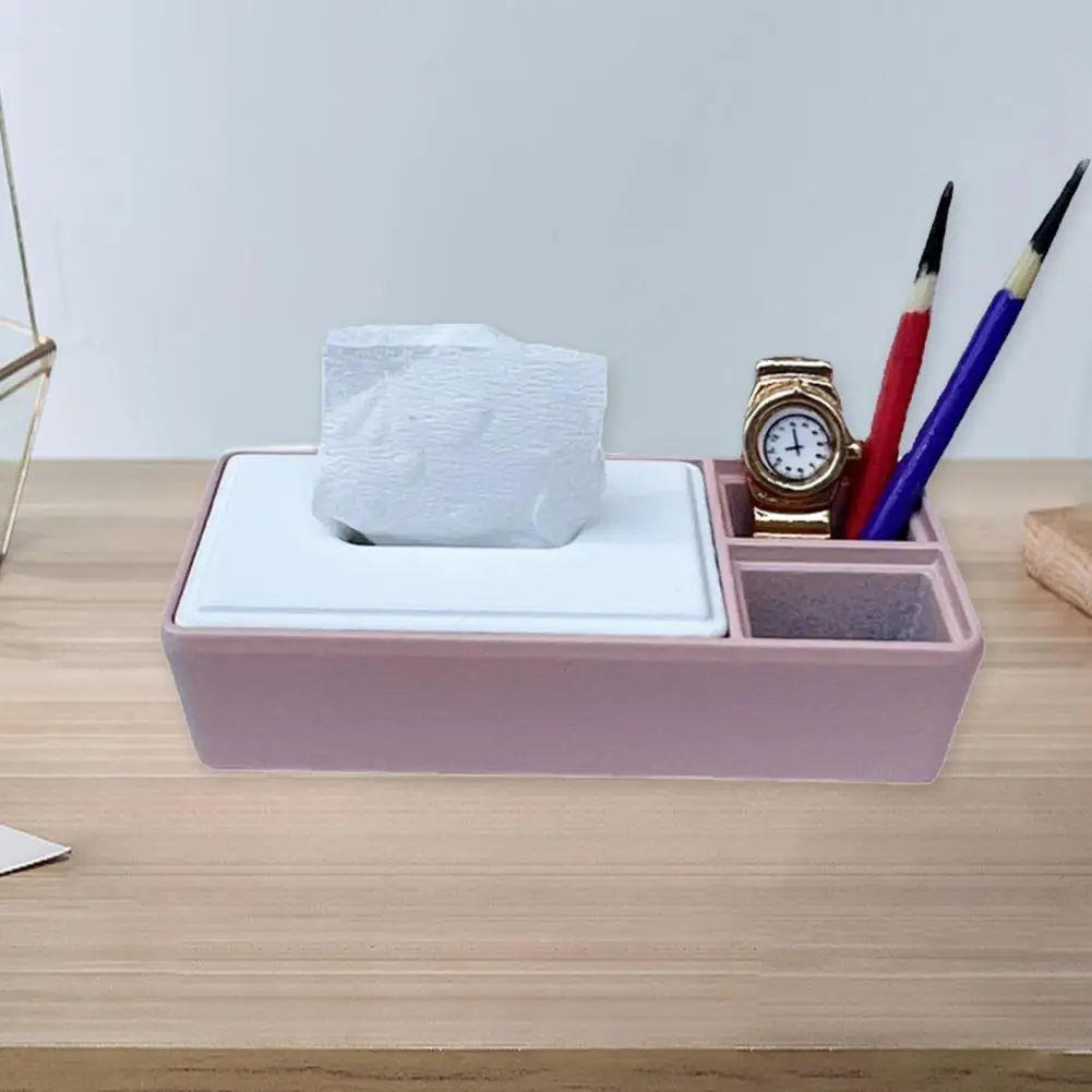 

Недеформированная нежная миниатюрная коробка для салфеток с изображением пейзажа, модель из сплава, коробка для хранения для кукольного до...