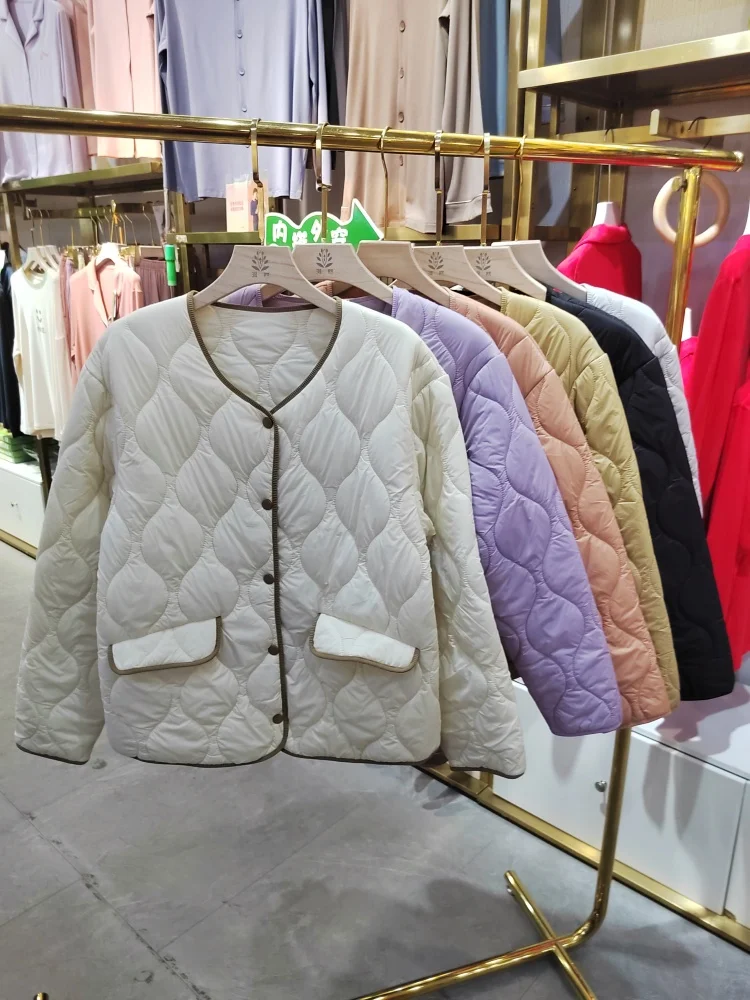 Erran 623 женская маленькая пушистая куртка с V-образным вырезом флисовое теплое