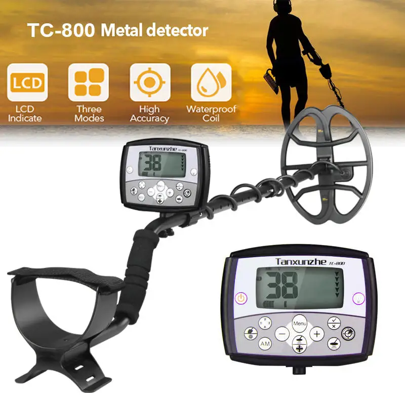 TC-800 Высокочувствительный подземный металлоискатель металлодетектор для