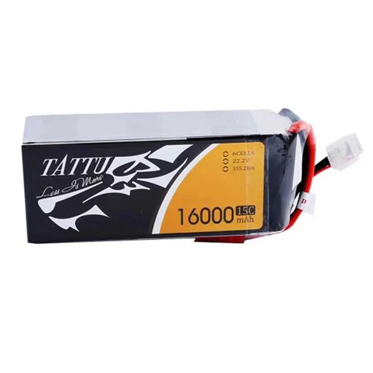 

6S 16000mah Tattu Lipo Battery Drone Sprayer Agricultural Drone 22.2V Lithium Ion Batteries 22v lipo battery