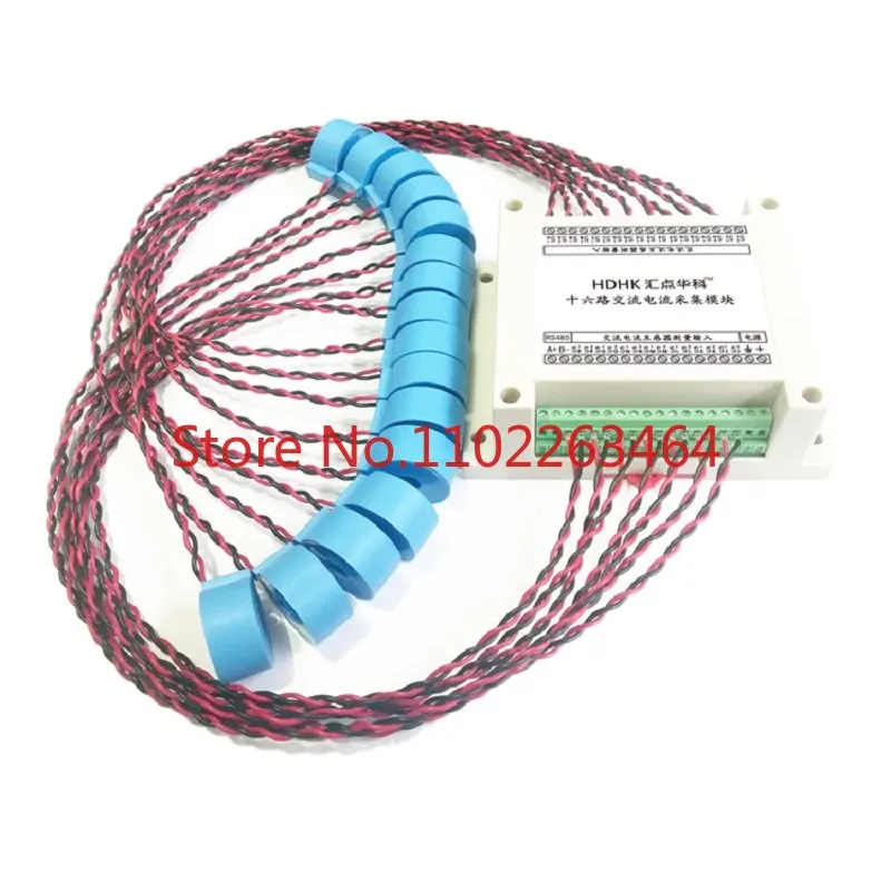 

Multi-channel 16-channel AC current frequency measurement acquisition module RS485 sensor transmitter MODBUS-RTU