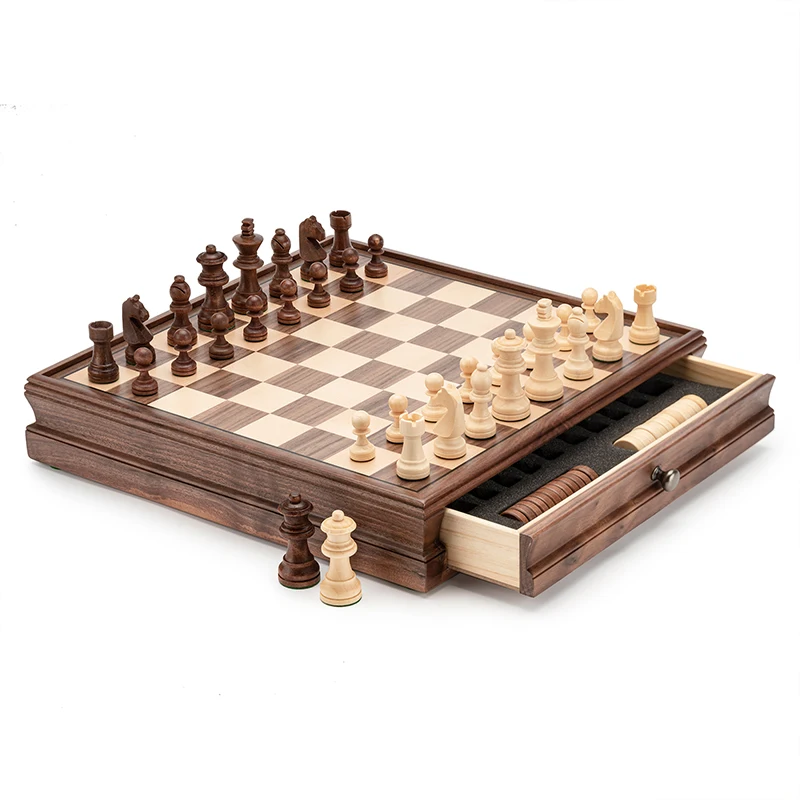 

Board Games International Chess Game Wooden High Quality International Chess Decoration Jogo De Xadrez Children Entertainment