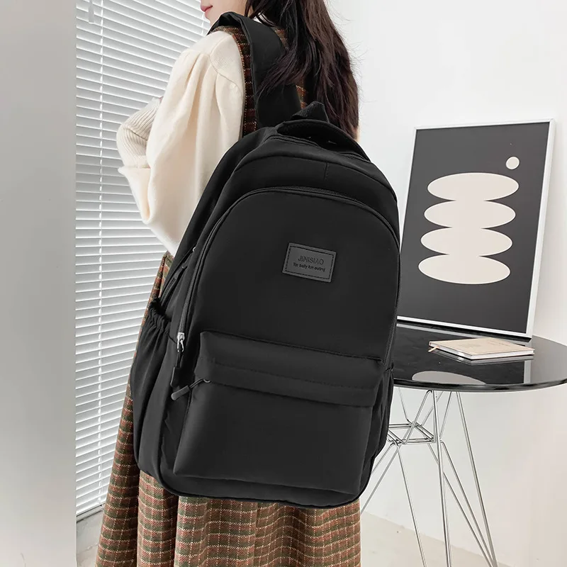 Mochila impermeable de gran capacidad para mujer, bolso informal para ordenador portátil,...
