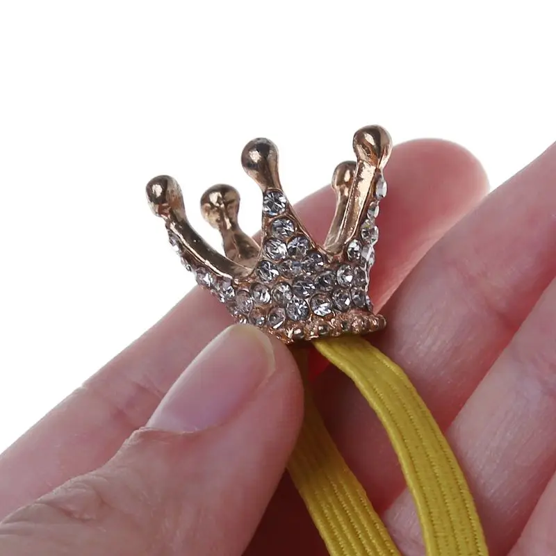 

Baby Crown Headband Elastic Hair Band Rhinestone Glittering Fashion Cute Girls Newborn Photography Birthday Party Props Luxury