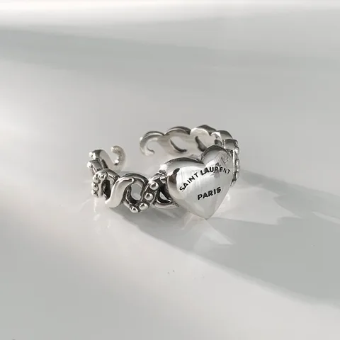 Женское кольцо панда сам из серебра 925 пробы, уникальная любовная форма, модная индивидуальность, нишевой дизайн, легкое роскошное кольцо
