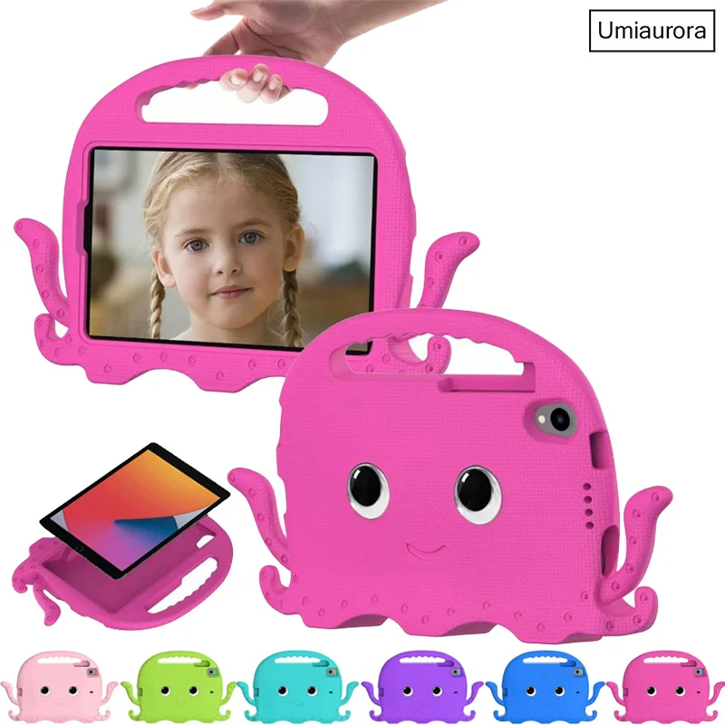 

For Lenovo Tab M8 8.0 TB-8505F 8506F M10 Plus TB-X606F 10.1 TB-X306F Xiaoxin Pad 10.6 TB-128FU Case Kids EVA Handle Stand Cover