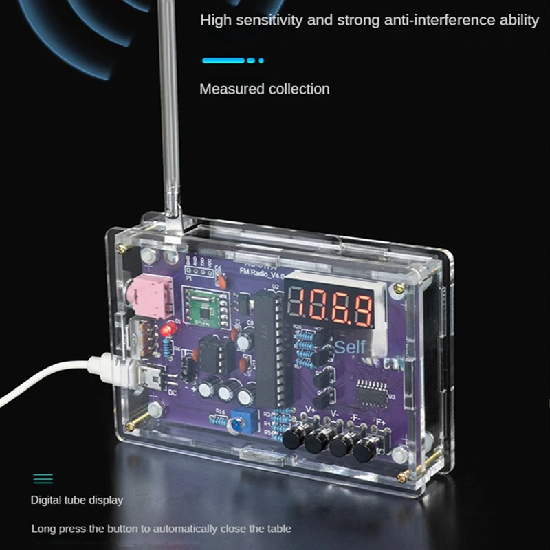 Детали для модуля радиоприемника HU-017A RDA5807S FM-радио электронные схемы сделай сам