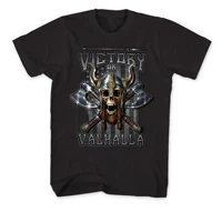 victory or valhalla american flag viking warriors skull t shirt summer cotton short sleeve o neck mens t shirt new s 3xl
