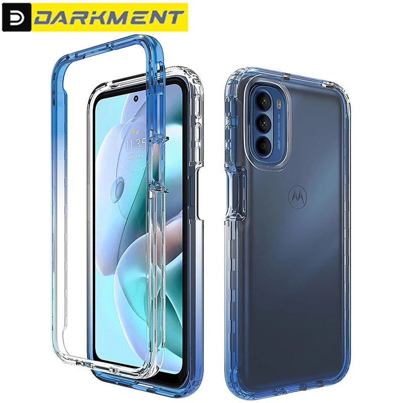 

Shockproof Gradient Color Transparent Protect Case For Motorola Moto G31 Anti Fall Simple Silicone Clear Cover For Moto G31 G 31