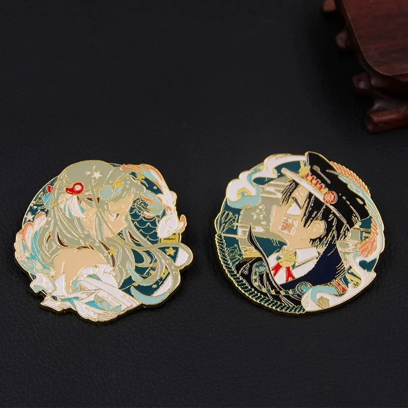 

1 Pcs New Japan Anime Toilet Bound Hanako Kun Yashiro Nene Cosplay Brooch Pins for Backpack Bag Metal Badges Figure Toys Gifts