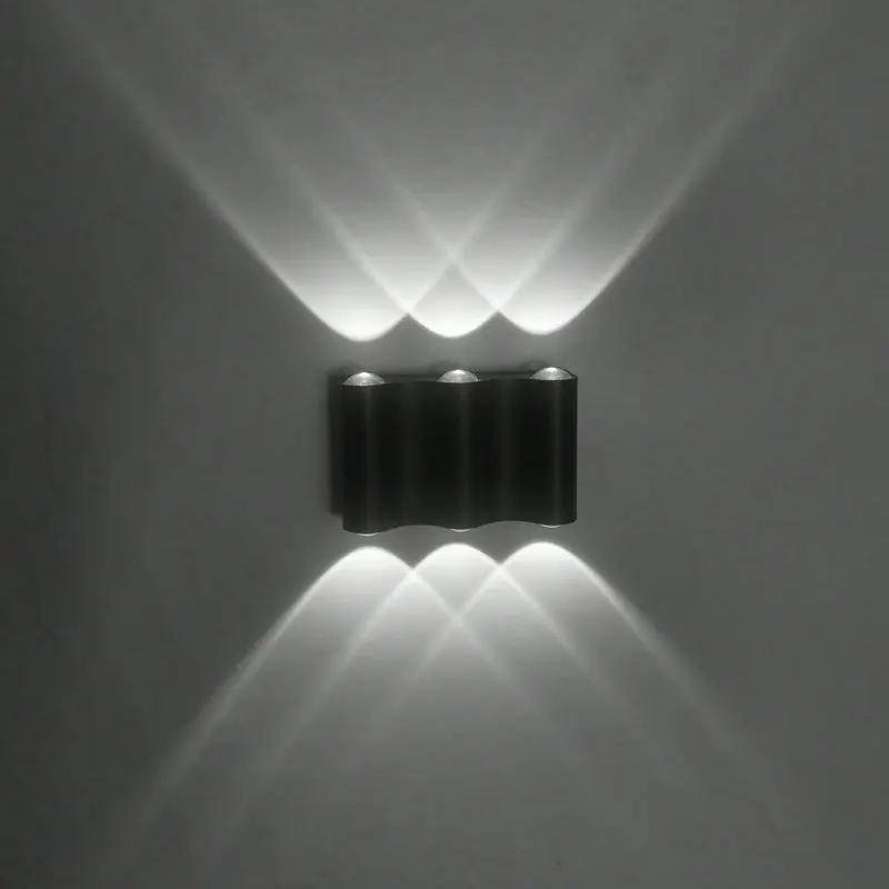 

Modern Indoor Outdoor Waterproof Wall Mount Light,4W 6W 8W Alloy Porch Sconces Lamp,Up Down Doorway Yard Aisle External Fixture