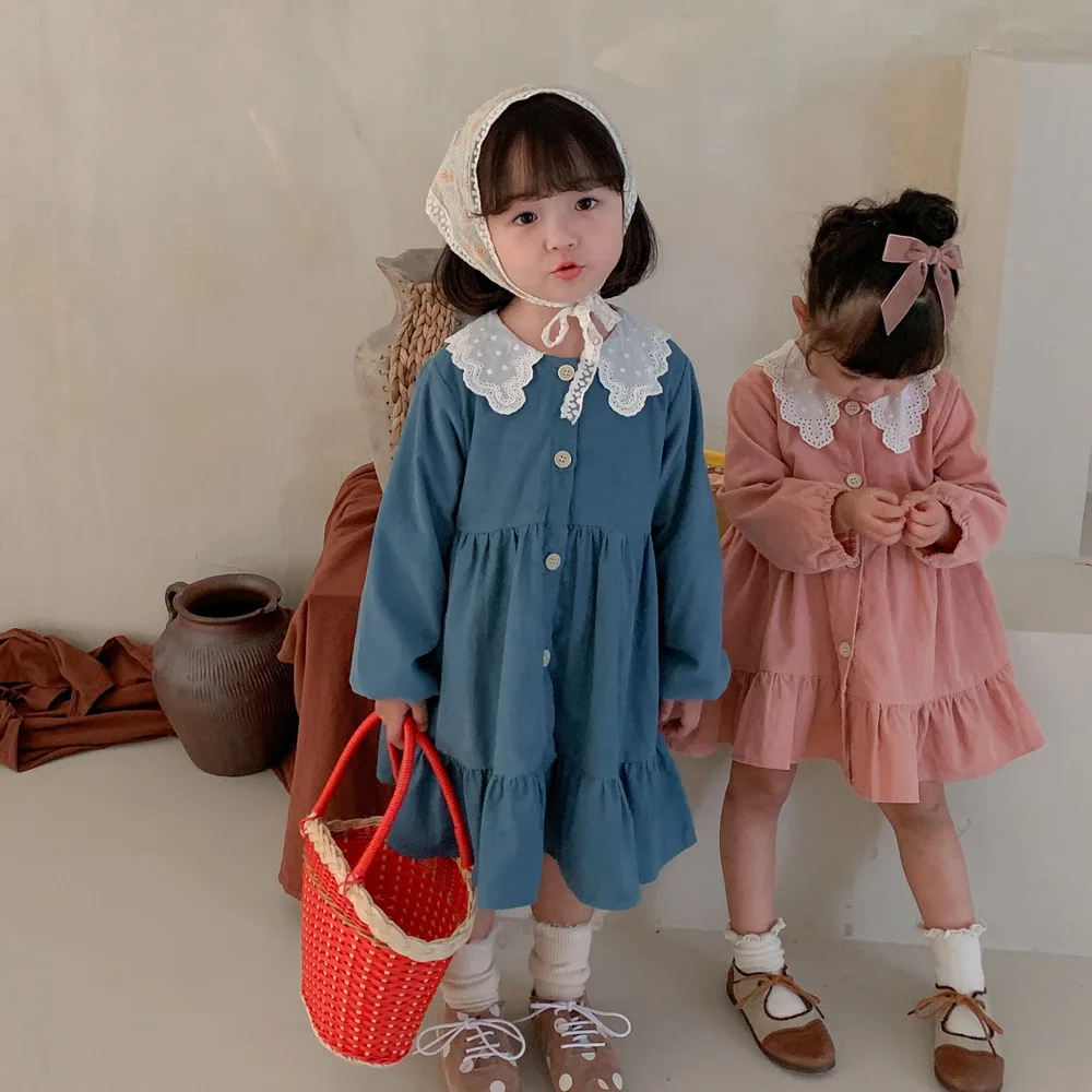 Новинка лета 2023, роскошное модное платье для девочек, корейская детская одежда, Детский кардиган, юбка принцессы, эксклюзивная одежда, простой стиль