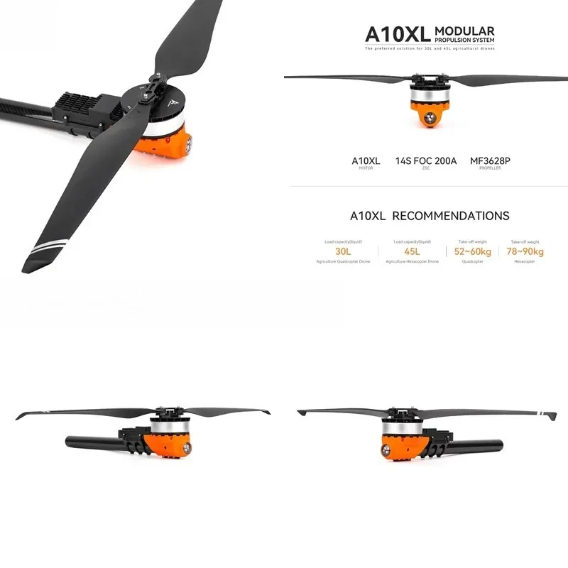Фото Бесщеточный двигатель A10XL 12S-14S IPX6 KV130, грузоподъемность 30-40 л, комплект аксессуаров для сельскохозяйственных двигателей №1