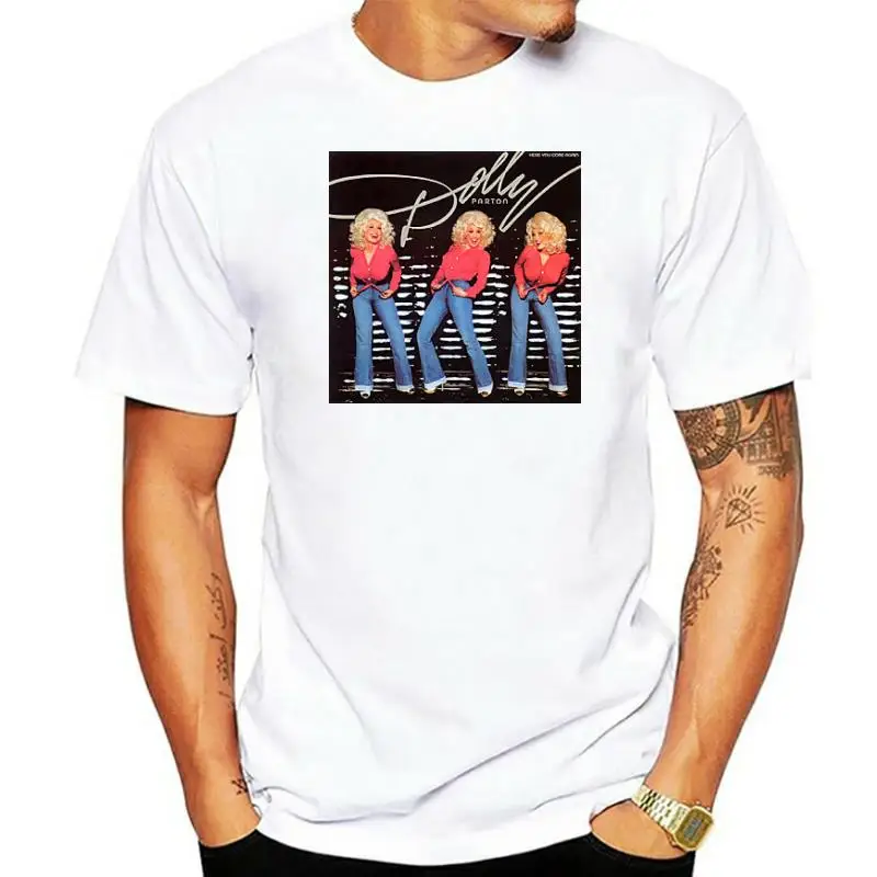 

Бесплатная доставка футболка Долли Партон Винтажная футболка с коротким рукавом унисекс полный размер