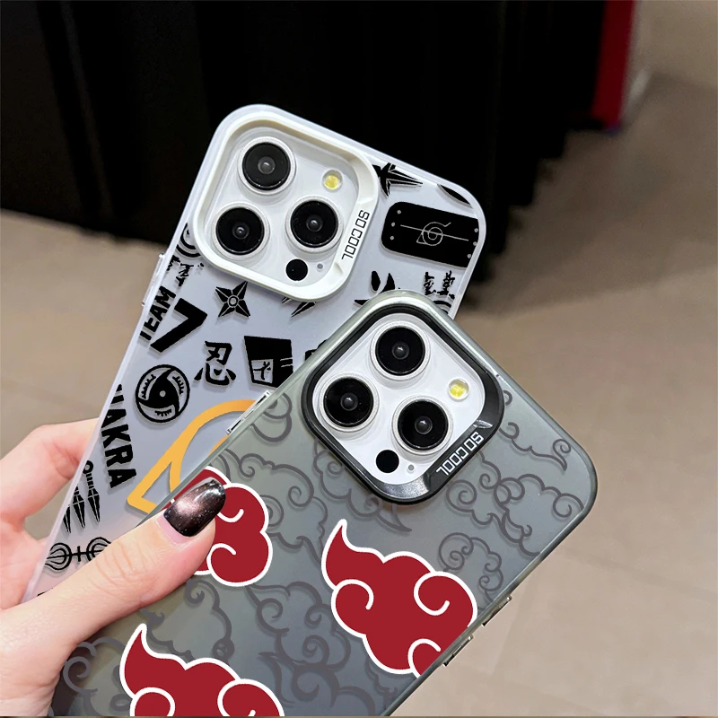 Чехол для телефона iPhone 14 16 15 13 12 11 Pro Max XS X XR 8 7 Plus SE 2020 N-Narutos противоударный матовый