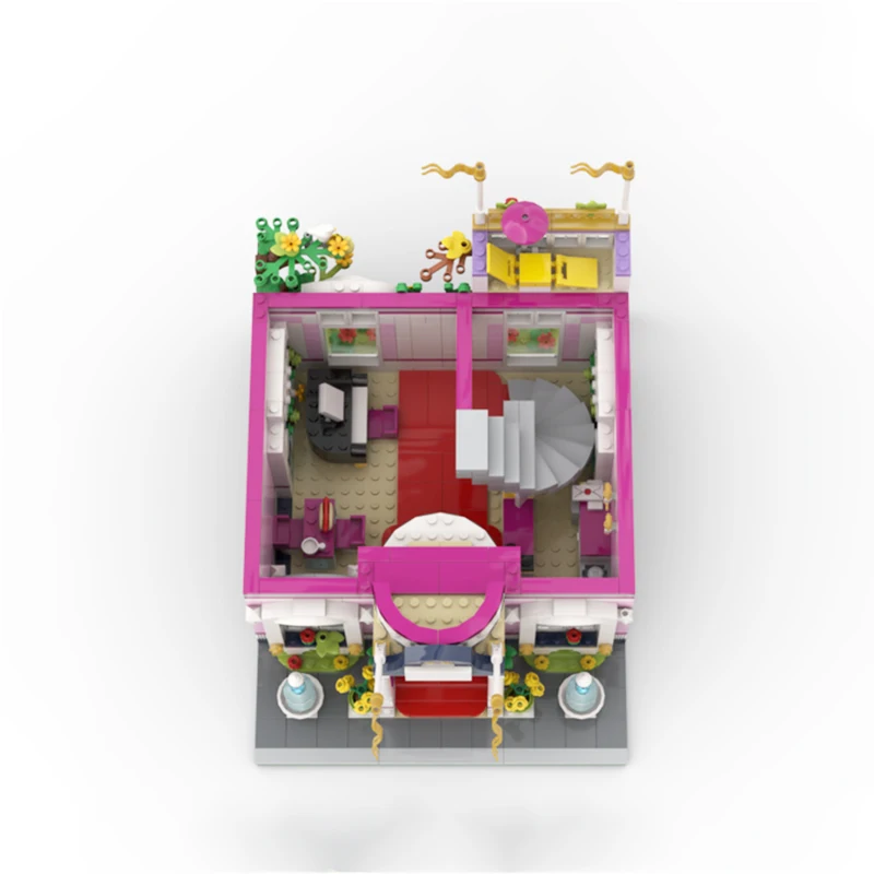 MOC-116595 знаменитый фильм городская улица вид HLC здание отеля модульный