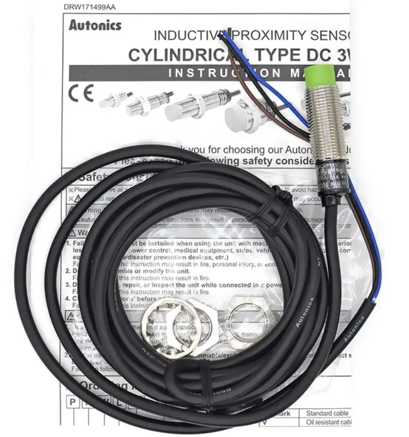 Оригинальный датчик приближения PR12 металлический постоянного тока 3 провода