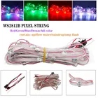 Предварительно припаянная Светодиодная панель радиатора WS2812B 5 в WS2811 IC Встроенная адресная диоптрисветодиодный светодиодная модульная гирлянда 10 см провод 50-500