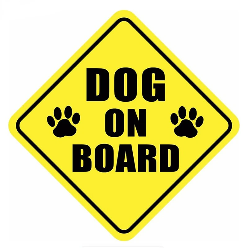 

CG Car Sticker Warning Sign Dog on Board Car Stickers Decals Funny Car Body Waterproof High Quality Car Accessories