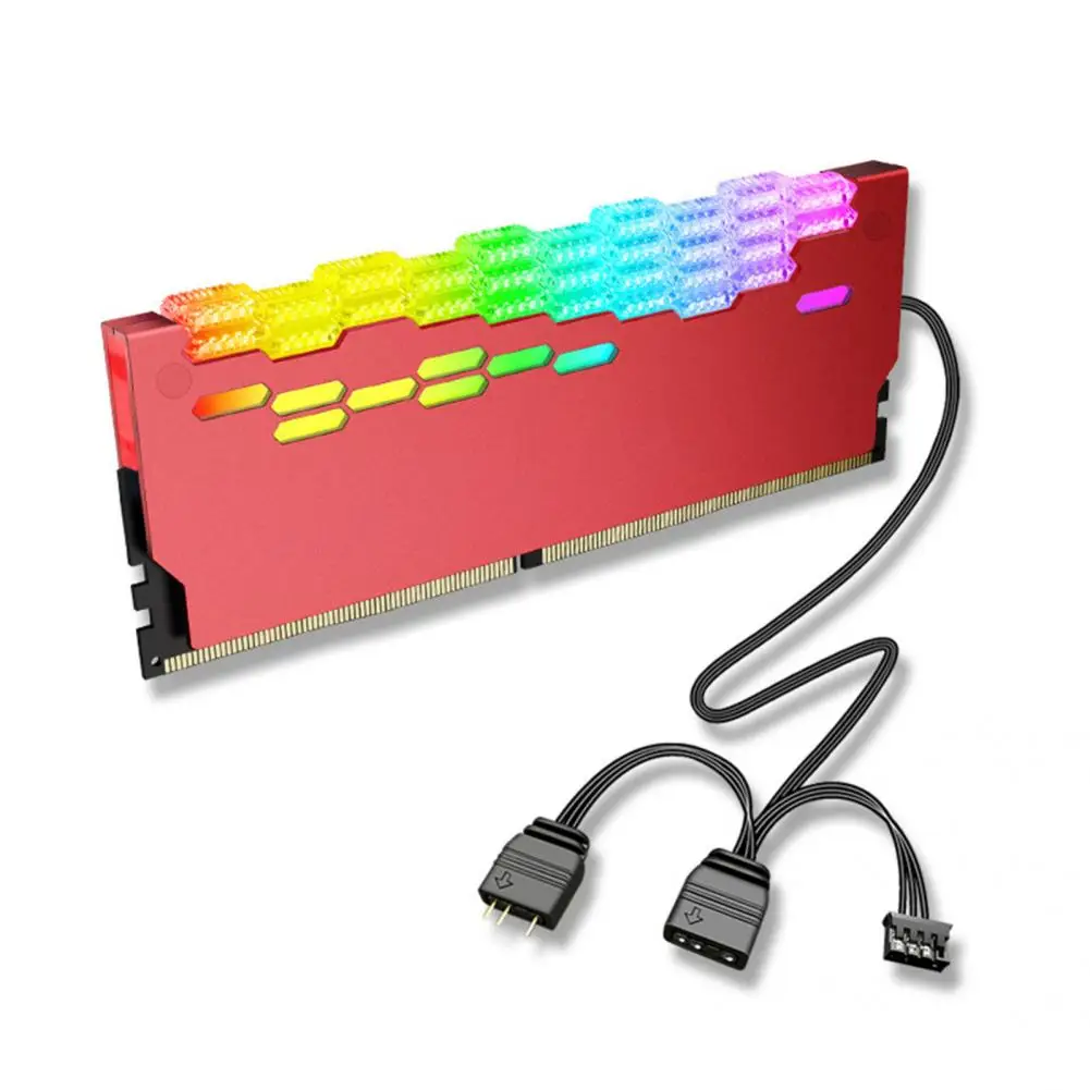 

Cool Pattern Convenient 5V ARGB Desktop Computer RAM Cooler for Office