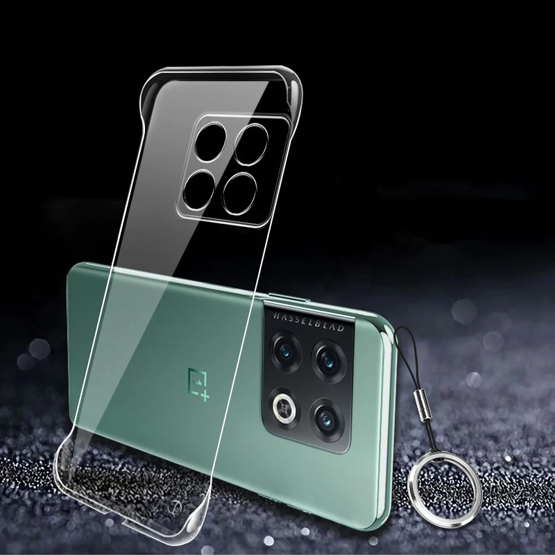 slim frameless clear phone case for oneplus 10 9 8 7t 7 pro cover for oneplus 9r 8t inflexible material ultra thin pc hard case free global shipping