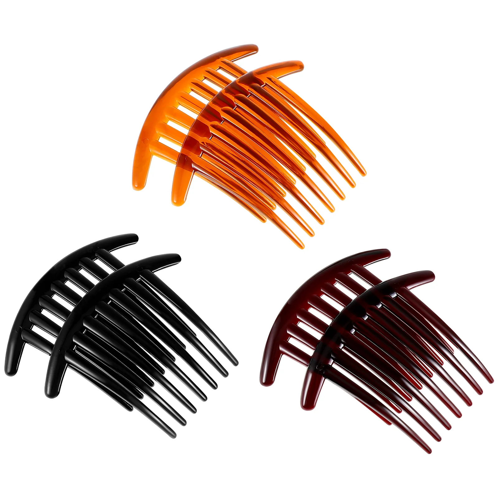 Гребень для волос с семью зубьями 6 шт.