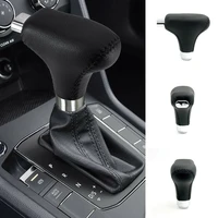 universal stick shift knob leather manual automatic gear shift knob shifter handle lever for automatic transmission