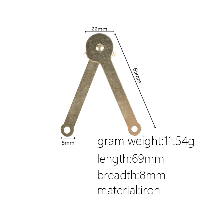 Gift Box Link Piece Card Position Hinge Iron Jack Fixed Link Hinge Yellow
