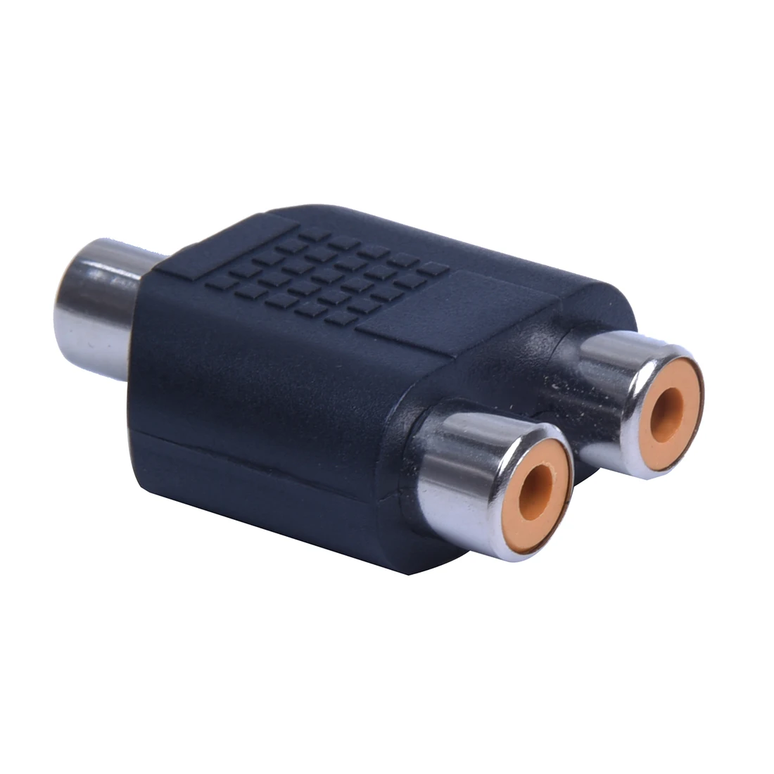 Переходник-разветвитель RCA AV 1 гнездо 2 гнезда черный