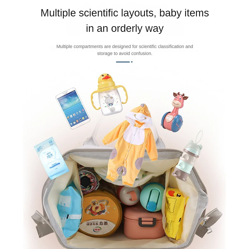 Crown Banana Baby Diaper Bag Travel Large Capacity Backpack Multi-function Nappy Bag Organizer Waterproof Baby Stroller Bag