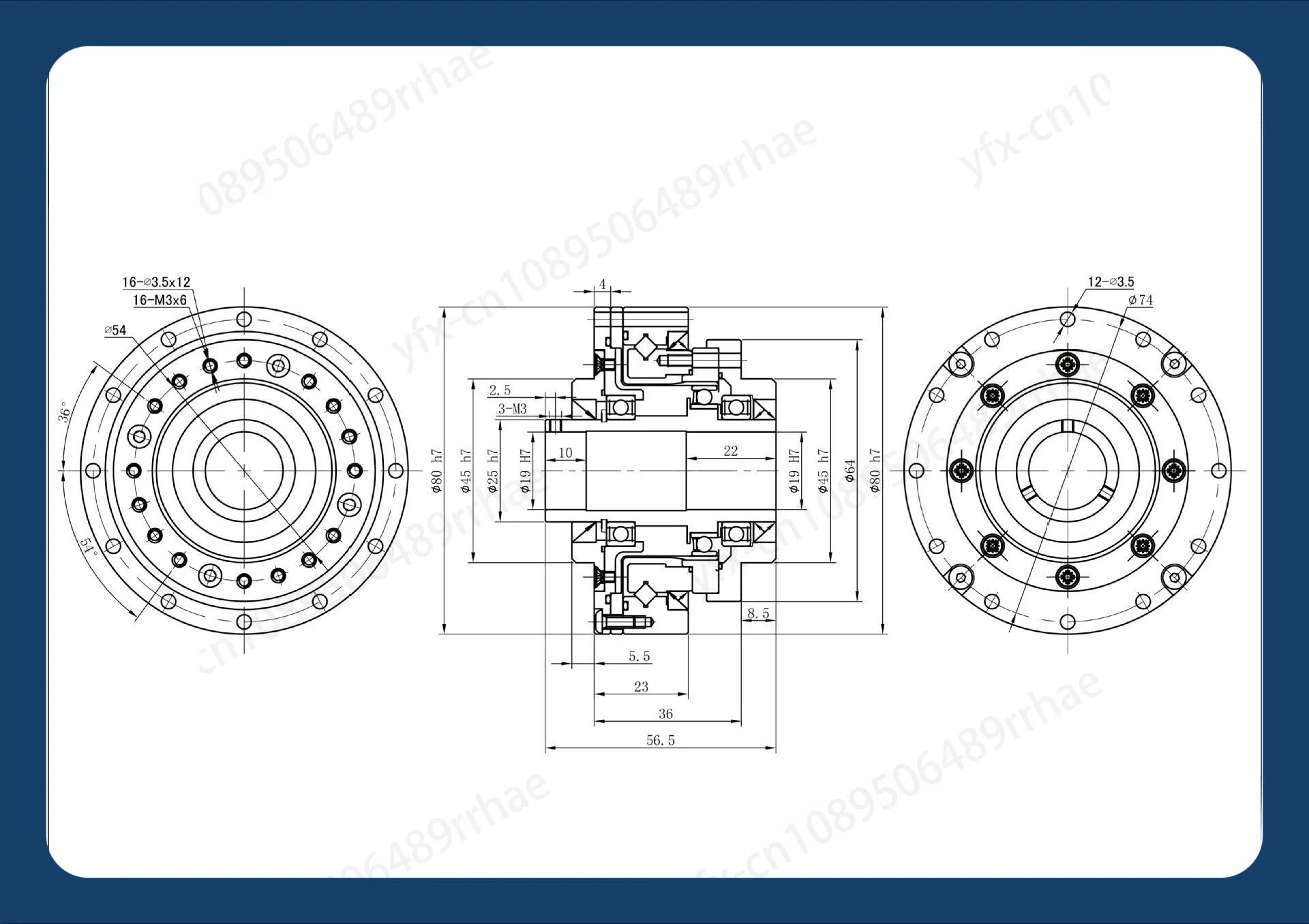 Зубчатый редуктор Φ-ⅲ робот станок металлообрабатывающее оборудование и т. д.
