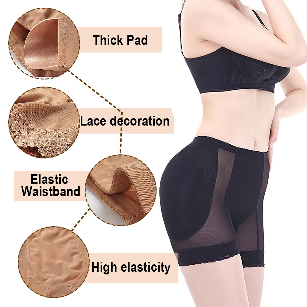SEXYWG Butt Lifter Hip Panties Women Hip Enhancer Body Shaper Push Up Panties Hip Shapewear Pad Panties