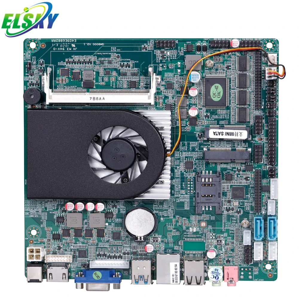 

Hot Sale Intel Core i3 i5 i7 i5 5200U DDR3 RAM Mini Board 4K Display HD-MI VGA LVDS Mini ITX Mainboard Support 6USB 6COM