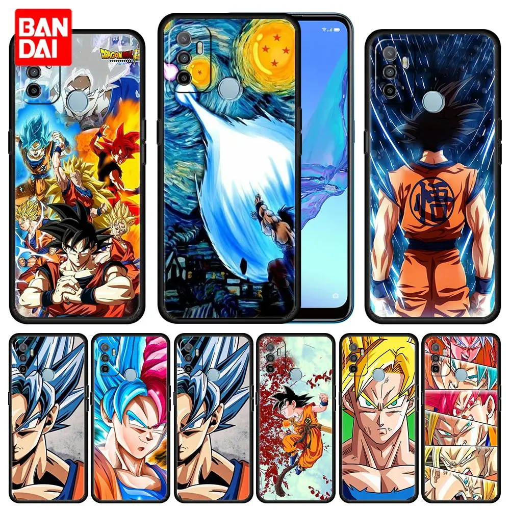 

Super Dragon Ball Z Goku Manga Case for Oppo A53 A52 A3s A5s A9 A15 A31 A54 A74 A93 A94 F19 Pro 4G 2020 Silicone Capa Black Soft