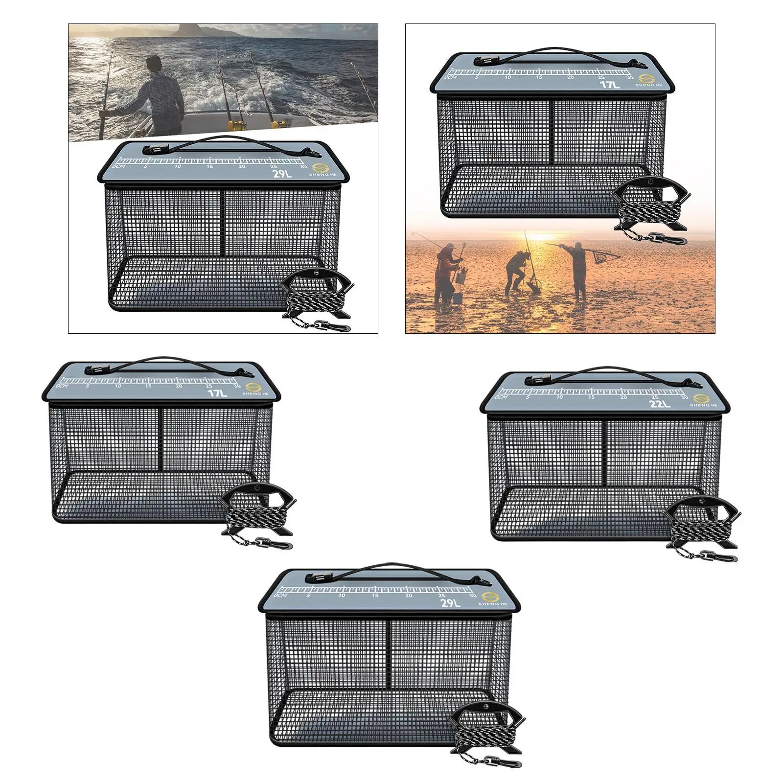 Рыболовная корзина рыболовное оборудование кастинговая сеть для живой рыбы