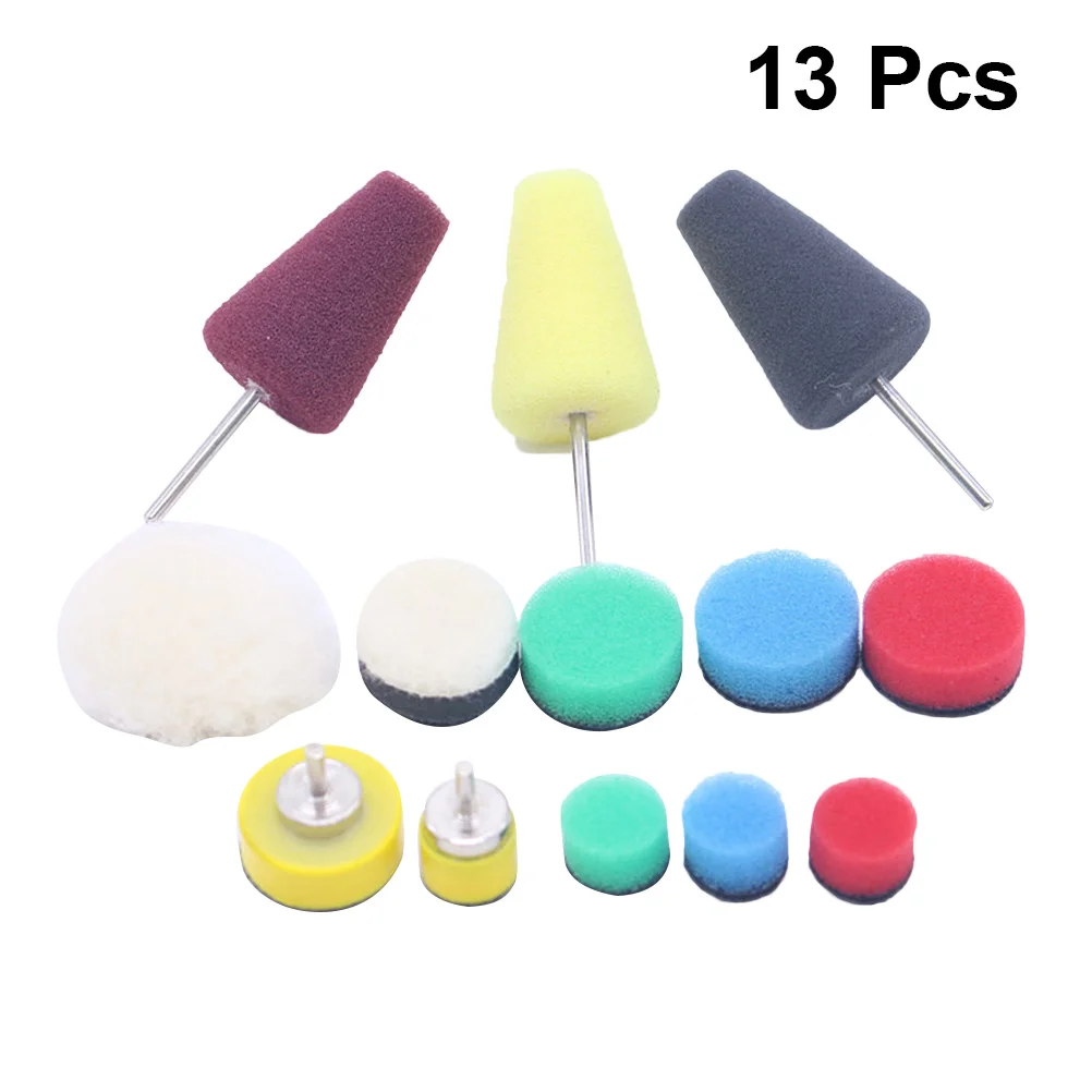 

13 Car Sponge Buffing Sponge Pads Clamp Bar Buffing Pads Kit Foam Polishing Pads Car Polishing Sponge