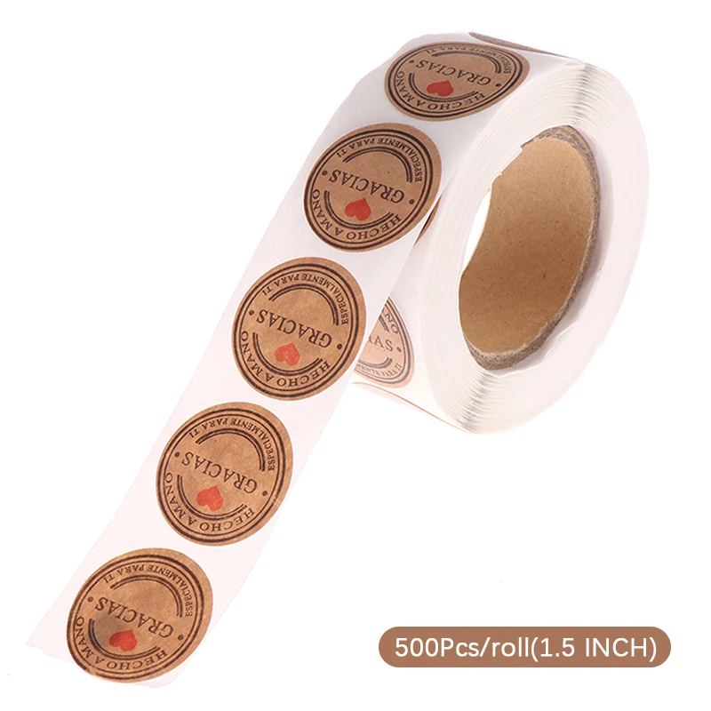 

500 шт./рулон, этикетки-конверты для скрапбукинга, 1,5 дюйма