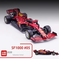 143 model car for ferrari f1 sf1000 formula 1 racing vettel no 5 toy car simulation alloy racing car model collection car