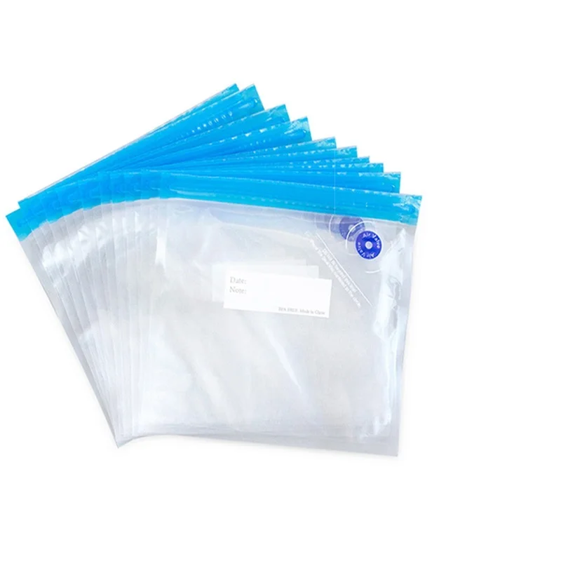 

Reusable Vacuum Zipper Bags for Food Storage BPA free Film Air Valve Bags Kitchen Appliance Sous Vide Packing Bags P275