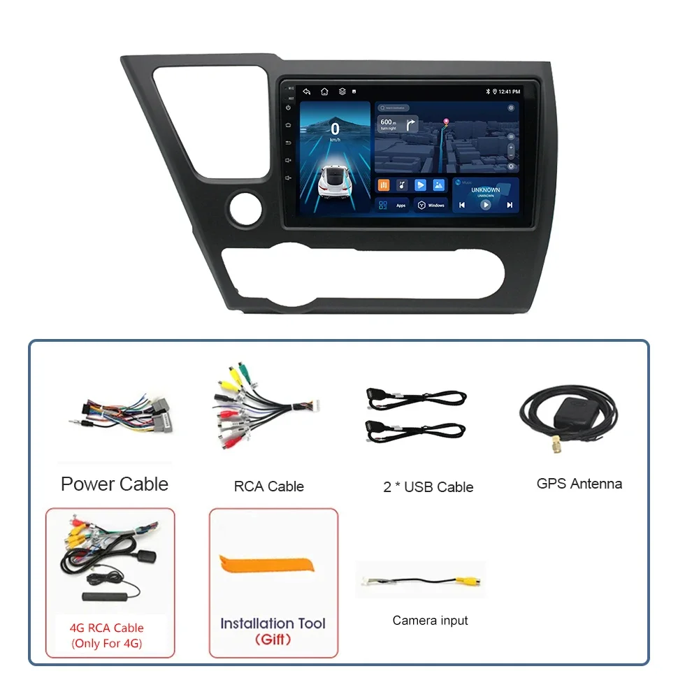 Автомобильная аудиосистема стереосистемы Audi для Honda Civic 9 2013-2016 версия США GPS