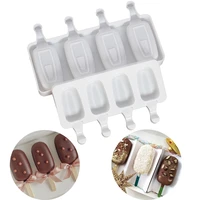 4 hole 8 hole silicone ice cream mold popsicle molds diy ice cream mould ice pop cube maker mould ice tray baking accessories